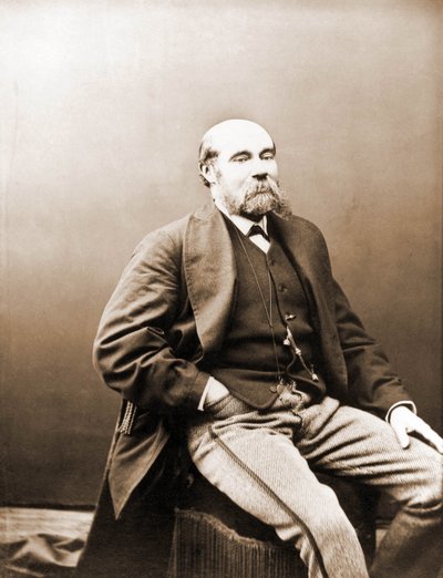 Portræt af Paul Feval, filetonist fra Gaboriau og Ponson du Terrails periode 1817-1887 (foto) af Nadar
