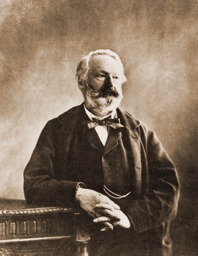 Portræt af Victor Hugo, digter og forfatter 1802-1855 (foto) af Nadar