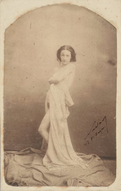 [Draperet stående nøgen], 1856-59. af Nadar