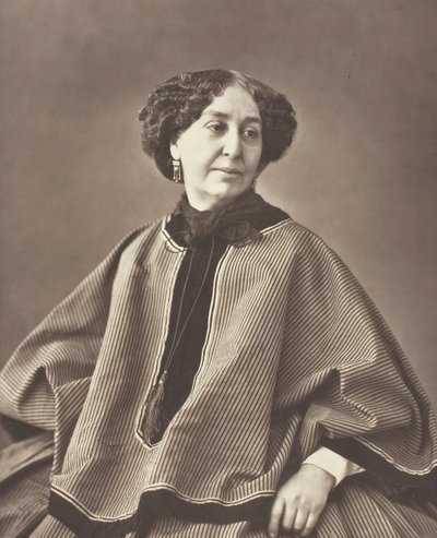 Georges Sand født Amantine Lucile Aurore Dupin, fransk forfatter, 1804-1876, 1864. af Nadar
