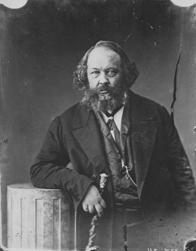 Mikhail Bakunin, russisk revolutionær og anarkismeteoretiker, c1863 af Nadar