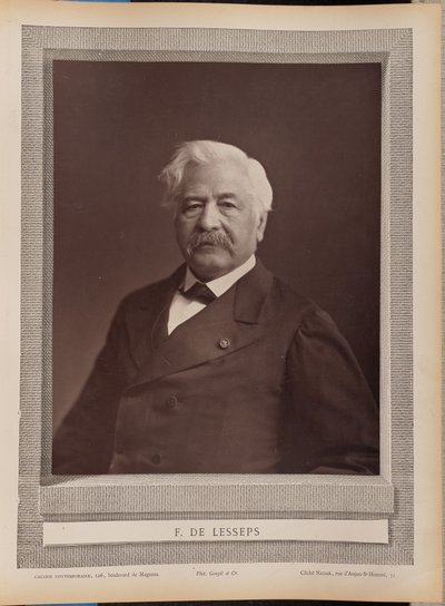 F. de Lesseps af Nadar [Gaspard Félix Tournachon]
