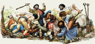 Et slagsmål i skoven af Nadir Quinto