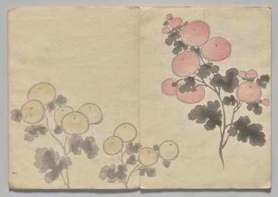 Scene fra The Kōrin Picture Book (bind 1) af Nakamura Hochu