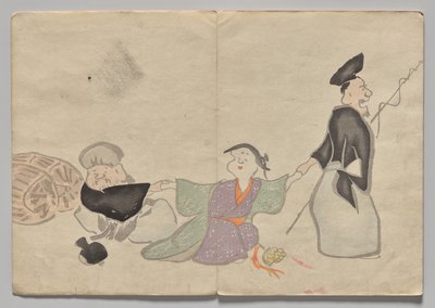 Scene fra The Kōrin Picture Book (bind 1) af Nakamura Hochu
