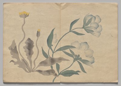 Scene fra The Kōrin Picture Book (bind 2) af Nakamura Hochu