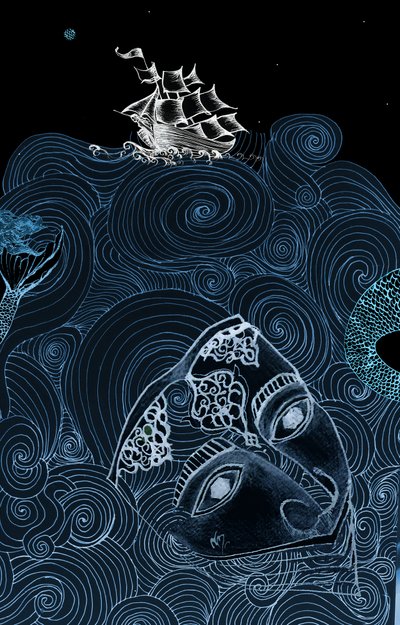 Sea Monsters, 2020 (blandet medier) af Nancy Moniz Charalambous