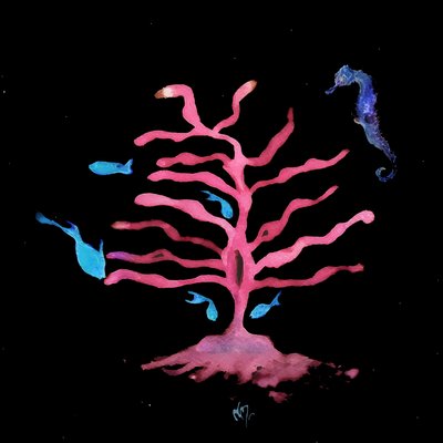The Seahorse Tree, 2020 (blandet medier) af Nancy Moniz Charalambous