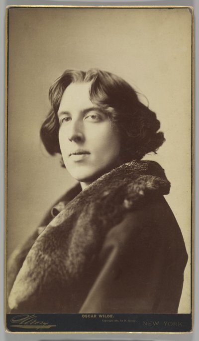 Oscar Wilde, ca. 1822 (sepiafoto) af Napoleon Sarony