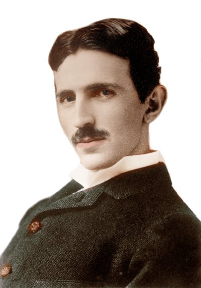 Portræt af Nikola Tesla (1856-1943) (Nikolaj) - Kroatisk-født serbisk ingeniør, fysiker og opfinder - Fotografi af Napoleon Sarony (1821-1896) 1890 af Napoleon Sarony