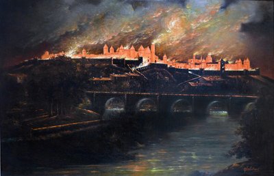 Brast i byen Carcassonne af Narcisse Salières