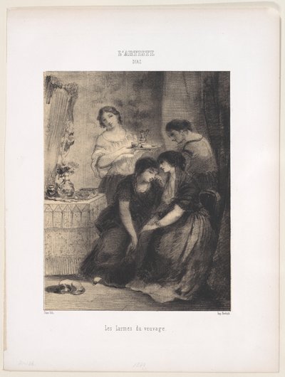 Enkestandens tårer, 1830-76., 1830-76. af Narcisse Virgile Diaz de la Peña