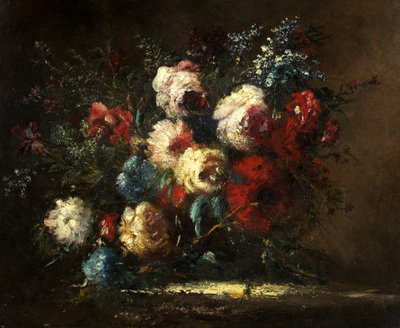 Blomsterstykke af Narcisse Virgile Diaz de la Peña