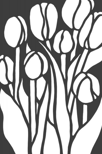 Elegant tulipanbuket af Natalie Bruns