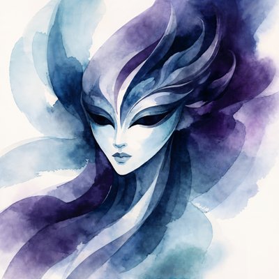 Ethereal Blue-masken af Natalie Bruns