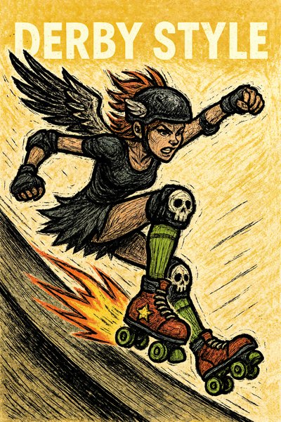 Hårdtslående Derby-skater af Natalie Bruns
