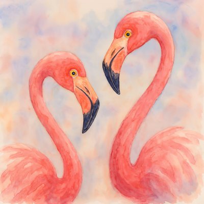 Elsker lyserøde flamingoer af Natalie Bruns