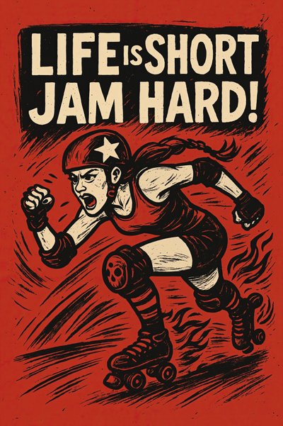Roller Derby Jam Hard af Natalie Bruns