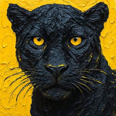 Struktureret sort panter af Natalie Bruns