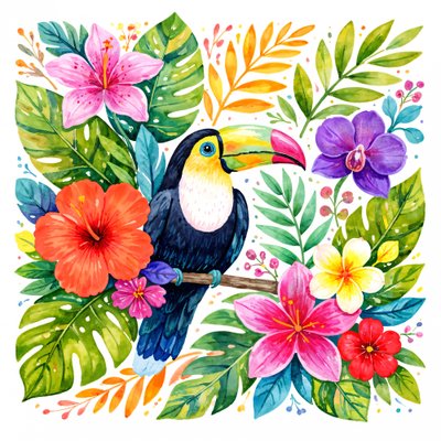 Den livlige jungletukan af Natalie Bruns