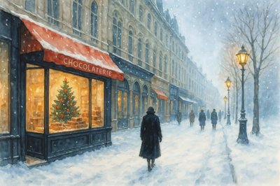 Winter City Chokoladebutik af Natalie Bruns