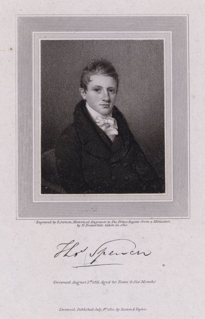 Thomas Spencer, engelsk kongregationspræst (gravering) af Nathan Cooper Branwhite
