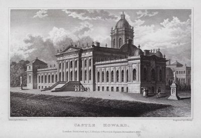 Castle Howard (gravering) af Nathaniel (after) Whittock