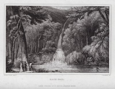 Hack-Fall (gravering) af Nathaniel (after) Whittock