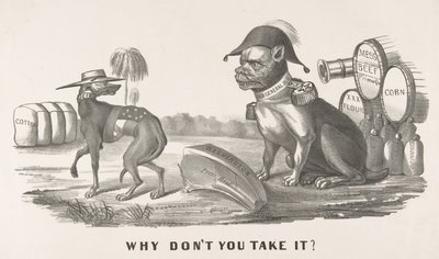 Hvorfor tager du det ikke, 1861-64., 1861-64. Skabere: Nathaniel Currier, James Merritt Ives, Currier og Ives. af Currier and Ives
