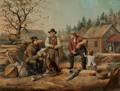 At argumentere for pointen (Politik på den amerikanske grænse) af Nathaniel Currier