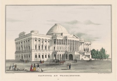 Capitol i Washington af Nathaniel Currier