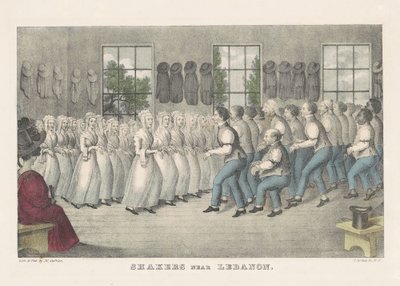 Shakers nær Libanon af Nathaniel Currier