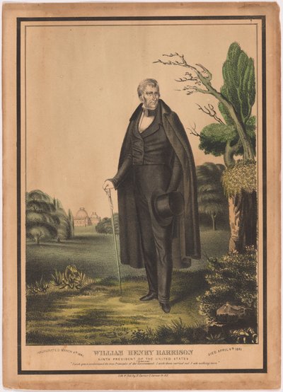 William Henry Harrison af Nathaniel Currier