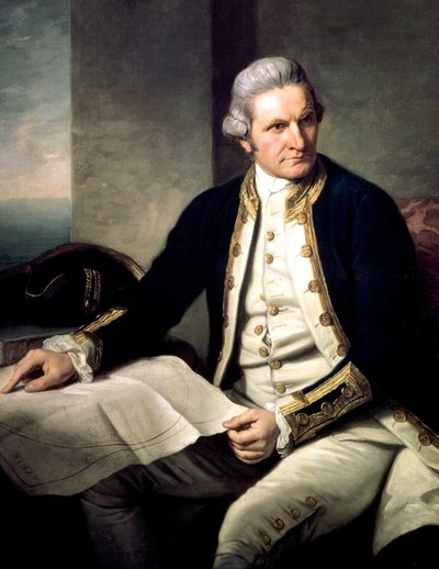 James Cook, engelsk opdagelsesrejsende, navigatør og hydrograf, 1775-1776 af Nathaniel Dance Holland