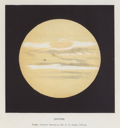 Jupiter (farve litho) af Nathaniel Everett Green