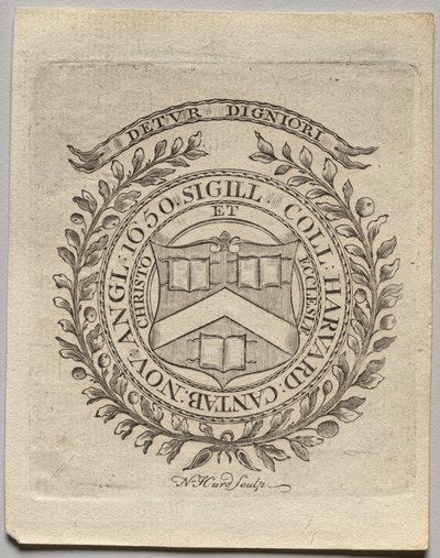 Bogskilt: Seal of Harvard College af Nathaniel Hurd