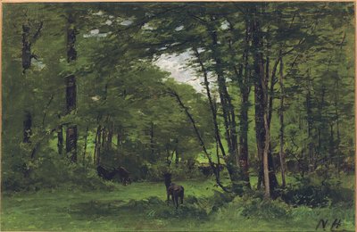 Grænsehegnet, Forest of Fontainebleau, c.1868 af Nathaniel II Hone