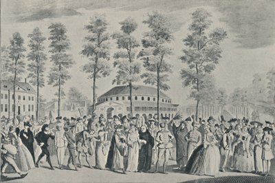 Jubilæumsballet i Ranelagh Gardens, 26. april 1749, 1920 af Nathaniel Parr