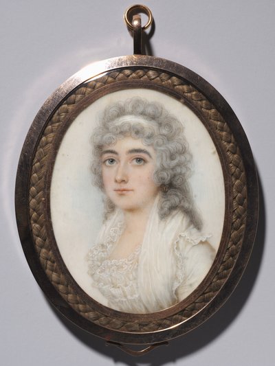 Portræt af en kvinde, ca. 1795. af Nathaniel Plimer