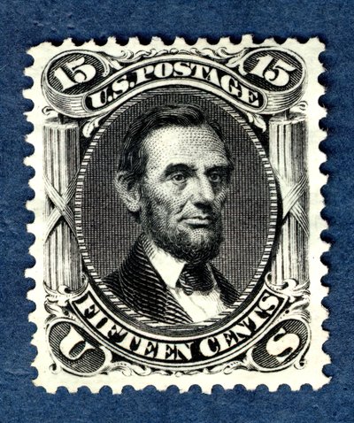 15c Abraham Lincoln genudgive single, 1875. af National Bank Note Company