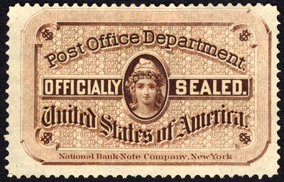 Posthussegl, 1877. af National Bank Note Company