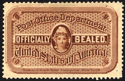 Posthussegl, ca. 1879. af National Bank Note Company