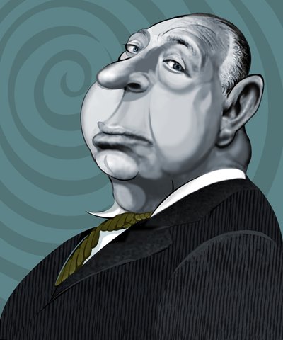 Alfred Hitchcock, 2022 (digital) af Neale Osborne