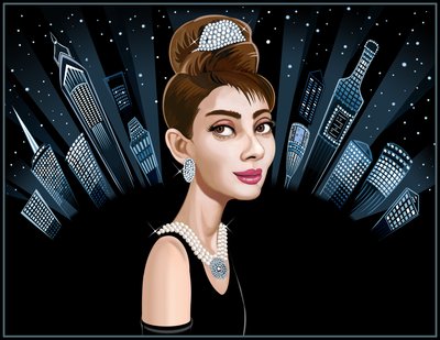 Audrey Hepburn, 2021 (digital) af Neale Osborne