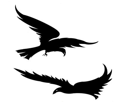 Bird Silhouettes, 2022 (digital) af Neale Osborne