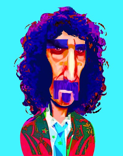 Frank Zappa, 2021 (digital) af Neale Osborne