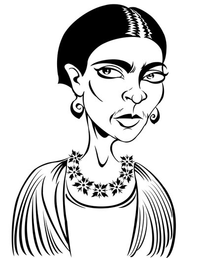 Frida Kahlo (digital) af Neale Osborne