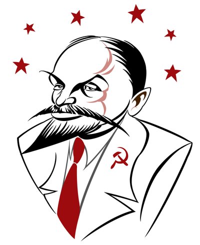 Lenin, 2019 (digital) af Neale Osborne