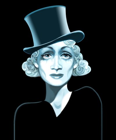 Marlene Dietrich, 2021 (digital) af Neale Osborne
