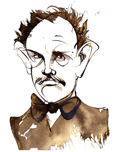 Richard Strauss, tysk komponist og dirigent (1864-1949); karikatur af Neale Osborne